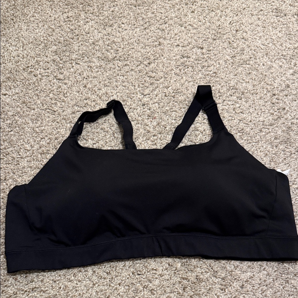 Old Navy Black Seamless Support Sports Bralette